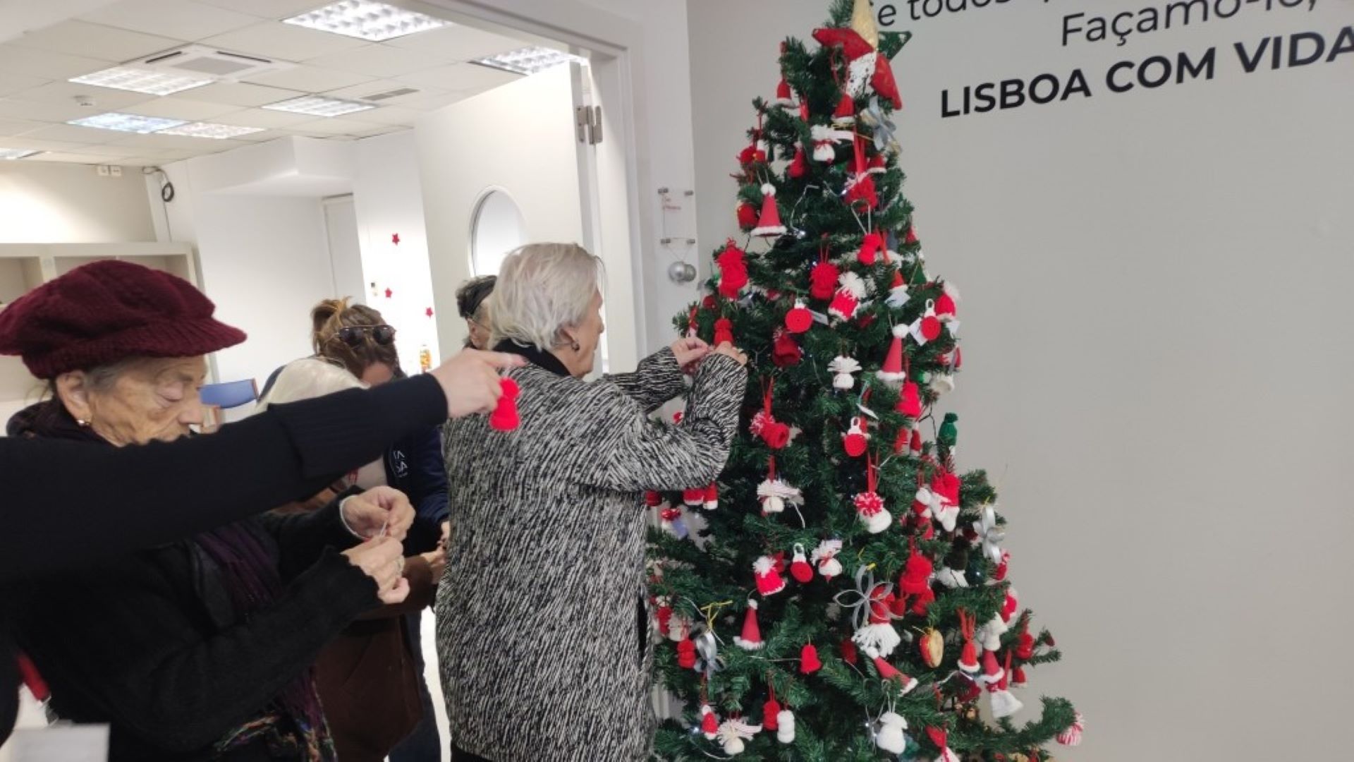 participantes da celebração de Natal da CLIC_LX