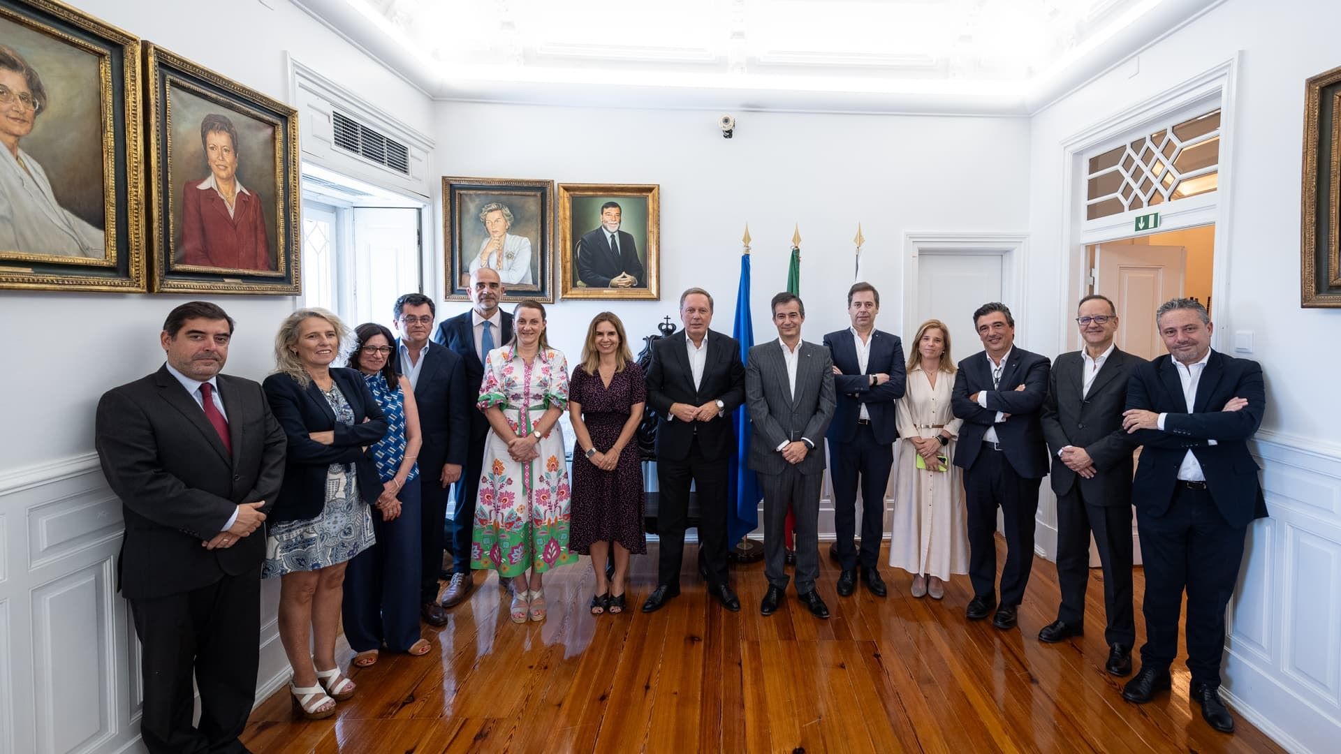 Membros da mesa da SCML e dos CTT